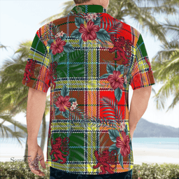 Scottish Clan Gibbs Tartan Scottish Lion Hawaiian Shirt | Tartan Plaid Shirt Scottish Plaid Tartan Plaid - ScotsTee - scotstee.com
