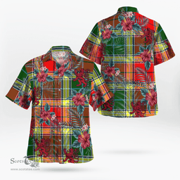 Scottish Clan Gibbs Tartan Scottish Lion Hawaiian Shirt | Tartan Plaid Shirt Scottish Plaid Tartan Plaid - ScotsTee - scotstee.com