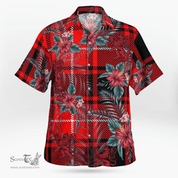 Scottish Clan MacIver Modern Tartan Scottish Lion Hawaiian Shirt | Tartan Plaid Shirt Scottish Plaid Tartan Plaid - ScotsTee - scotstee.com