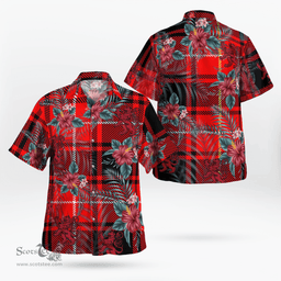 Scottish Clan MacIver Modern Tartan Scottish Lion Hawaiian Shirt | Tartan Plaid Shirt Scottish Plaid Tartan Plaid - ScotsTee - scotstee.com