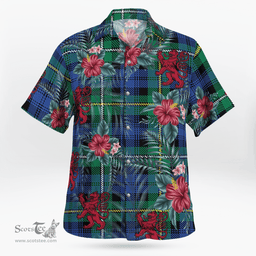 Scottish Clan Campbell Argyll Ancient Tartan Scottish Lion Hawaiian Shirt | Tartan Plaid Shirt Scottish Plaid Tartan Plaid - ScotsTee - scotstee.com