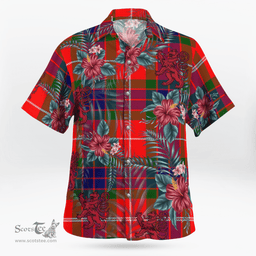 Scottish Clan Fraser Modern Tartan Scottish Lion Hawaiian Shirt | Tartan Plaid Shirt Scottish Plaid Tartan Plaid - ScotsTee - scotstee.com
