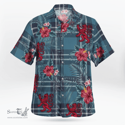 Scottish Clan Earl of St Andrews Tartan Scottish Lion Hawaiian Shirt | Tartan Plaid Shirt Scottish Plaid Tartan Plaid - ScotsTee - scotstee.com