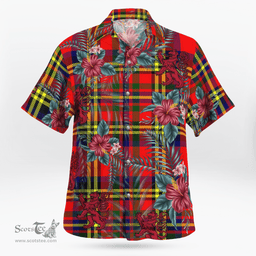Scottish Clan Hepburn Tartan Scottish Lion Hawaiian Shirt | Tartan Plaid Shirt Scottish Plaid Tartan Plaid - ScotsTee - scotstee.com