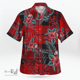 Scottish Clan MacLeod of Raasay Tartan Scottish Lion Hawaiian Shirt | Tartan Plaid Shirt Scottish Plaid Tartan Plaid - ScotsTee - scotstee.com
