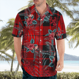 Scottish Clan MacLeod of Raasay Tartan Scottish Lion Hawaiian Shirt | Tartan Plaid Shirt Scottish Plaid Tartan Plaid - ScotsTee - scotstee.com