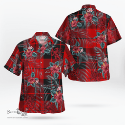 Scottish Clan MacLeod of Raasay Tartan Scottish Lion Hawaiian Shirt | Tartan Plaid Shirt Scottish Plaid Tartan Plaid - ScotsTee - scotstee.com