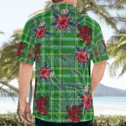Scottish Clan Currie Tartan Scottish Lion Hawaiian Shirt | Tartan Plaid Shirt Scottish Plaid Tartan Plaid - ScotsTee - scotstee.com