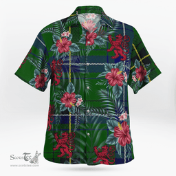 Scottish Clan Henderson Modern Tartan Scottish Lion Hawaiian Shirt | Tartan Plaid Shirt Scottish Plaid Tartan Plaid - ScotsTee - scotstee.com