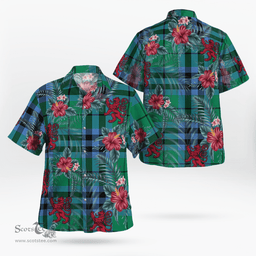 Scottish Clan Keith Ancient Tartan Scottish Lion Hawaiian Shirt | Tartan Plaid Shirt Scottish Plaid Tartan Plaid - ScotsTee - scotstee.com