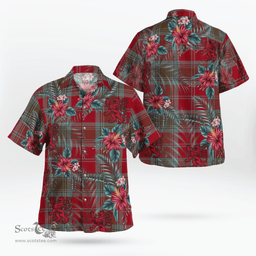 Scottish Clan Scottish Clan Lindsay Weathered Tartan Scottish Lion Hawaiian Shirt | Tartan Plaid Shirt Scottish Plaid Tartan Plaid - ScotsTee - scotstee.com