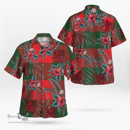 Scottish Clan Erskine Modern Tartan Scottish Lion Hawaiian Shirt | Tartan Plaid Shirt Scottish Plaid Tartan Plaid - ScotsTee - scotstee.com