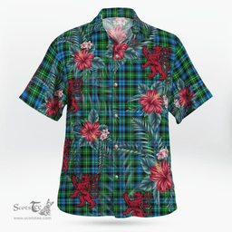 Scottish Clan Lammie Tartan Scottish Lion Hawaiian Shirt | Tartan Plaid Shirt Scottish Plaid Tartan Plaid - ScotsTee - scotstee.com