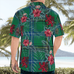 Scottish Clan Henderson Ancient Tartan Scottish Lion Hawaiian Shirt | Tartan Plaid Shirt Scottish Plaid Tartan Plaid - ScotsTee - scotstee.com