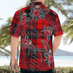 Scottish Clan Ettrick District Tartan Scottish Lion Hawaiian Shirt | Tartan Plaid Shirt Scottish Plaid Tartan Plaid - ScotsTee - scotstee.com