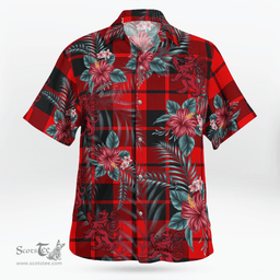 Scottish Clan Ettrick District Tartan Scottish Lion Hawaiian Shirt | Tartan Plaid Shirt Scottish Plaid Tartan Plaid - ScotsTee - scotstee.com