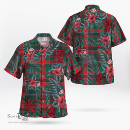 Scottish Clan Cumming Hunting Modern Tartan Scottish Lion Hawaiian Shirt | Tartan Plaid Shirt Scottish Plaid Tartan Plaid - ScotsTee - scotstee.com