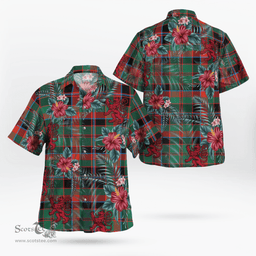 Scottish Clan Cumming Hunting Ancient Tartan Scottish Lion Hawaiian Shirt | Tartan Plaid Shirt Scottish Plaid Tartan Plaid - ScotsTee - scotstee.com