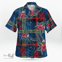 Scottish Clan Grewar Tartan Scottish Lion Hawaiian Shirt | Tartan Plaid Shirt Scottish Plaid Tartan Plaid - ScotsTee - scotstee.com