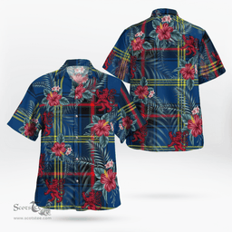 Scottish Clan Grewar Tartan Scottish Lion Hawaiian Shirt | Tartan Plaid Shirt Scottish Plaid Tartan Plaid - ScotsTee - scotstee.com