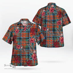 Scottish Clan MacNaughton Ancient Tartan Scottish Lion Hawaiian Shirt | Tartan Plaid Shirt Scottish Plaid Tartan Plaid - ScotsTee - scotstee.com