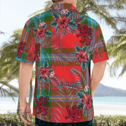 Scottish Clan MacLaine of Loch Buie Tartan Scottish Lion Hawaiian Shirt | Tartan Plaid Shirt Scottish Plaid Tartan Plaid - ScotsTee - scotstee.com