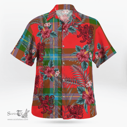 Scottish Clan MacLaine of Loch Buie Tartan Scottish Lion Hawaiian Shirt | Tartan Plaid Shirt Scottish Plaid Tartan Plaid - ScotsTee - scotstee.com