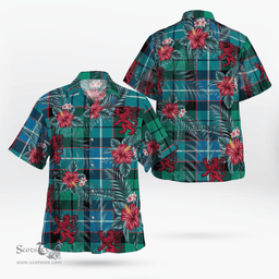 Scottish Clan Galbraith Ancient Tartan Scottish Lion Hawaiian Shirt | Tartan Plaid Shirt Scottish Plaid Tartan Plaid - ScotsTee - scotstee.com