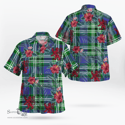 Scottish Clan Haliburton Tartan Scottish Lion Hawaiian Shirt | Tartan Plaid Shirt Scottish Plaid Tartan Plaid - ScotsTee - scotstee.com