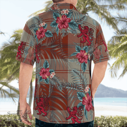 Scottish Clan Davidson Dress Dancers Tartan Scottish Lion Hawaiian Shirt | Tartan Plaid Shirt Scottish Plaid Tartan Plaid - ScotsTee - scotstee.com