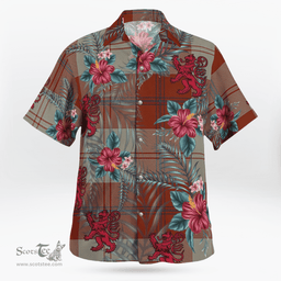 Scottish Clan Davidson Dress Dancers Tartan Scottish Lion Hawaiian Shirt | Tartan Plaid Shirt Scottish Plaid Tartan Plaid - ScotsTee - scotstee.com