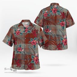Scottish Clan Davidson Dress Dancers Tartan Scottish Lion Hawaiian Shirt | Tartan Plaid Shirt Scottish Plaid Tartan Plaid - ScotsTee - scotstee.com
