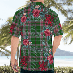 Scottish Clan Gray Hunting Tartan Scottish Lion Hawaiian Shirt | Tartan Plaid Shirt Scottish Plaid Tartan Plaid - ScotsTee - scotstee.com