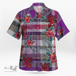 Scottish Clan Lockwood Tartan Scottish Lion Hawaiian Shirt | Tartan Plaid Shirt Scottish Plaid Tartan Plaid - ScotsTee - scotstee.com