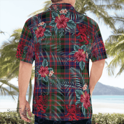Scottish Clan MacDonald Modern Tartan Scottish Lion Hawaiian Shirt | Tartan Plaid Shirt Scottish Plaid Tartan Plaid - ScotsTee - scotstee.com