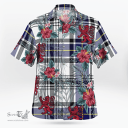 Scottish Clan Hannay Tartan Scottish Lion Hawaiian Shirt | Tartan Plaid Shirt Scottish Plaid Tartan Plaid - ScotsTee - scotstee.com