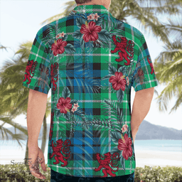 Scottish Clan Graham of Montrose Ancient Tartan Scottish Lion Hawaiian Shirt | Tartan Plaid Shirt Scottish Plaid Tartan Plaid - ScotsTee - scotstee.com