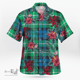 Scottish Clan Graham of Montrose Ancient Tartan Scottish Lion Hawaiian Shirt | Tartan Plaid Shirt Scottish Plaid Tartan Plaid - ScotsTee - scotstee.com