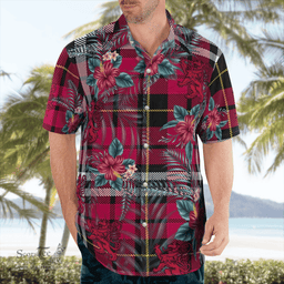 Scottish Clan Little Tartan Scottish Lion Hawaiian Shirt | Tartan Plaid Shirt Scottish Plaid Tartan Plaid - ScotsTee - scotstee.com
