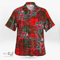 Scottish Clan Cairns Tartan Scottish Lion Hawaiian Shirt | Tartan Plaid Shirt Scottish Plaid Tartan Plaid - ScotsTee - scotstee.com