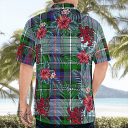 Scottish Clan MacKenzie Dress Modern Tartan Scottish Lion Hawaiian Shirt | Tartan Plaid Shirt Scottish Plaid Tartan Plaid - ScotsTee - scotstee.com