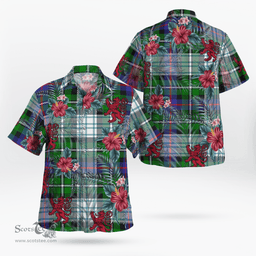 Scottish Clan MacKenzie Dress Modern Tartan Scottish Lion Hawaiian Shirt | Tartan Plaid Shirt Scottish Plaid Tartan Plaid - ScotsTee - scotstee.com
