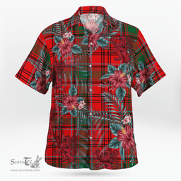 Scottish Clan Heron Tartan Scottish Lion Hawaiian Shirt | Tartan Plaid Shirt Scottish Plaid Tartan Plaid - ScotsTee - scotstee.com