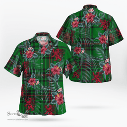 Scottish Clan Kinloch Tartan Scottish Lion Hawaiian Shirt | Tartan Plaid Shirt Scottish Plaid Tartan Plaid - ScotsTee - scotstee.com
