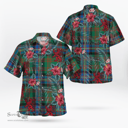Scottish Clan Cochrane Ancient Tartan Scottish Lion Hawaiian Shirt | Tartan Plaid Shirt Scottish Plaid Tartan Plaid - ScotsTee - scotstee.com