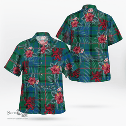 Scottish Clan Lauder Tartan Scottish Lion Hawaiian Shirt | Tartan Plaid Shirt Scottish Plaid Tartan Plaid - ScotsTee - scotstee.com