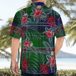 Scottish Clan Scottish Clan Kirby Tartan Scottish Lion Hawaiian Shirt | Tartan Plaid Shirt Scottish Plaid Tartan Plaid - ScotsTee - scotstee.com