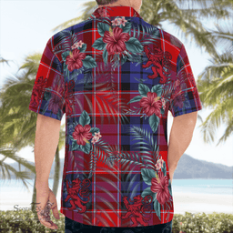 Scottish Clan Haldane 1 Tartan Scottish Lion Hawaiian Shirt | Tartan Plaid Shirt Scottish Plaid Tartan Plaid - ScotsTee - scotstee.com