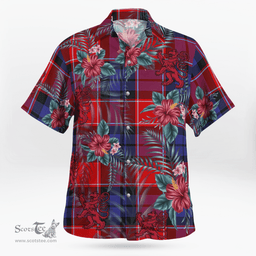 Scottish Clan Haldane 1 Tartan Scottish Lion Hawaiian Shirt | Tartan Plaid Shirt Scottish Plaid Tartan Plaid - ScotsTee - scotstee.com
