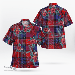 Scottish Clan Haldane 1 Tartan Scottish Lion Hawaiian Shirt | Tartan Plaid Shirt Scottish Plaid Tartan Plaid - ScotsTee - scotstee.com